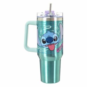 Termo Tomatodo En Acero Inoxidable Doble Pared Stitch Verde DISNEY 1.2 Litros