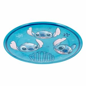 Plato Tendido De Melamina Diseño Stitch DISNEY 25 CM