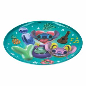 Plato Plano De Melamina Diseño Stitch DISNEY 17 5 CM