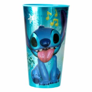 Vaso Plástico Metalizado Diseño Stitch DISNEY 600 ML
