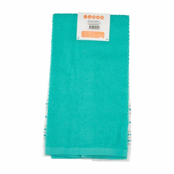Toallas De Cocina Moscatel Blanco Con Verde FREE HOME X 2 Uds - Imagen 2