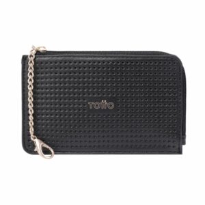 Monedero Para Mujer Negro TOTTO Lisita