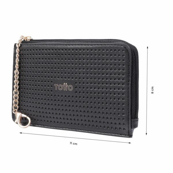 Monedero Para Mujer Negro TOTTO Lisita - Imagen 2