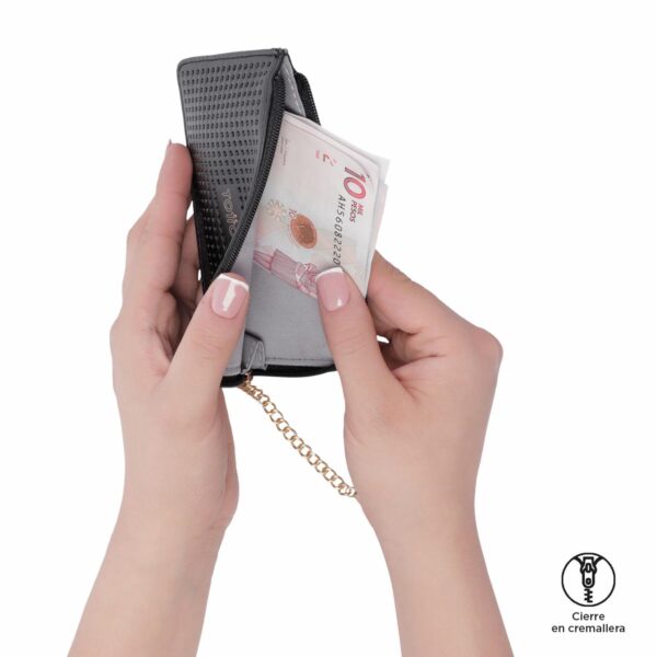 Monedero Para Mujer Negro TOTTO Lisita - Imagen 4