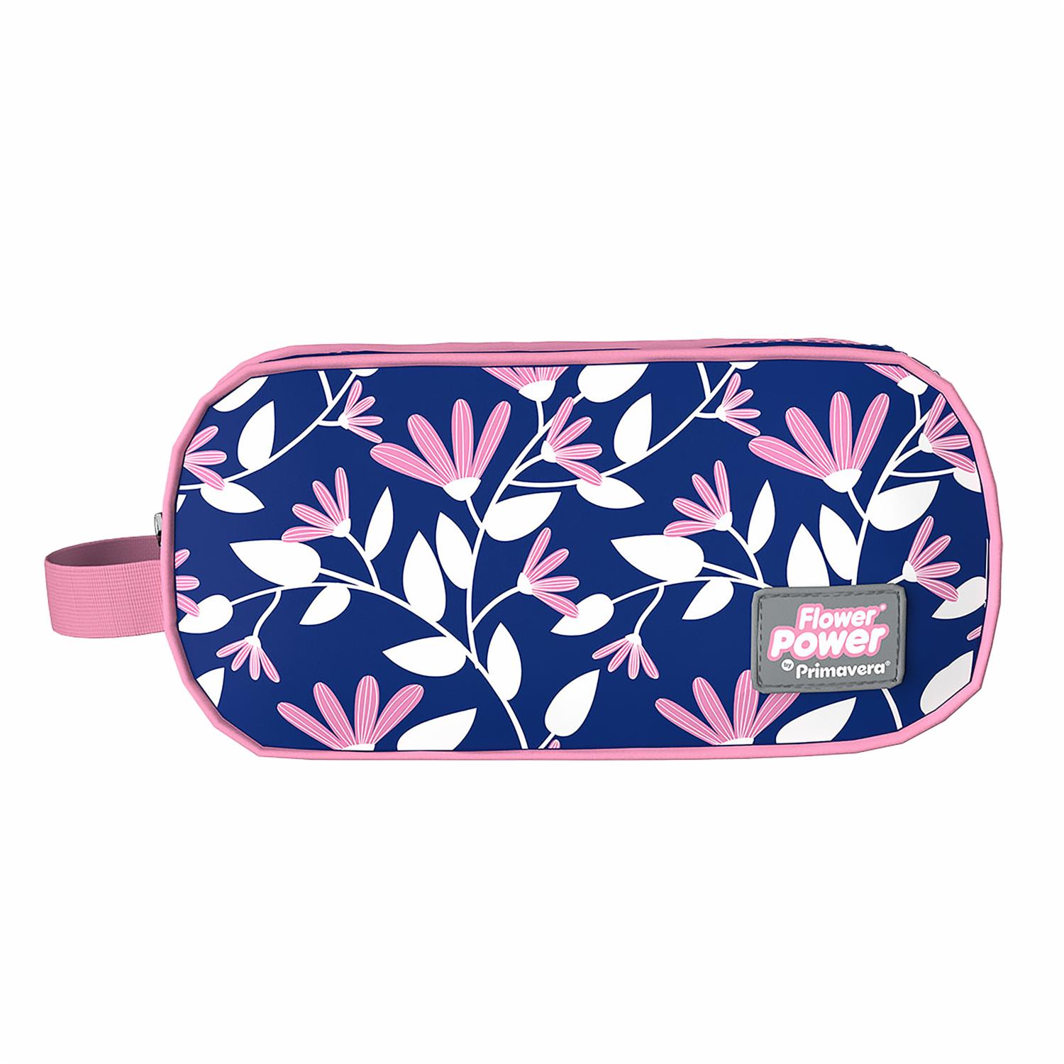 Cartuchera Natural Surtida 2 Bolsillos P.bags FLOWER POWER 11X22X8Cm - Imagen 2