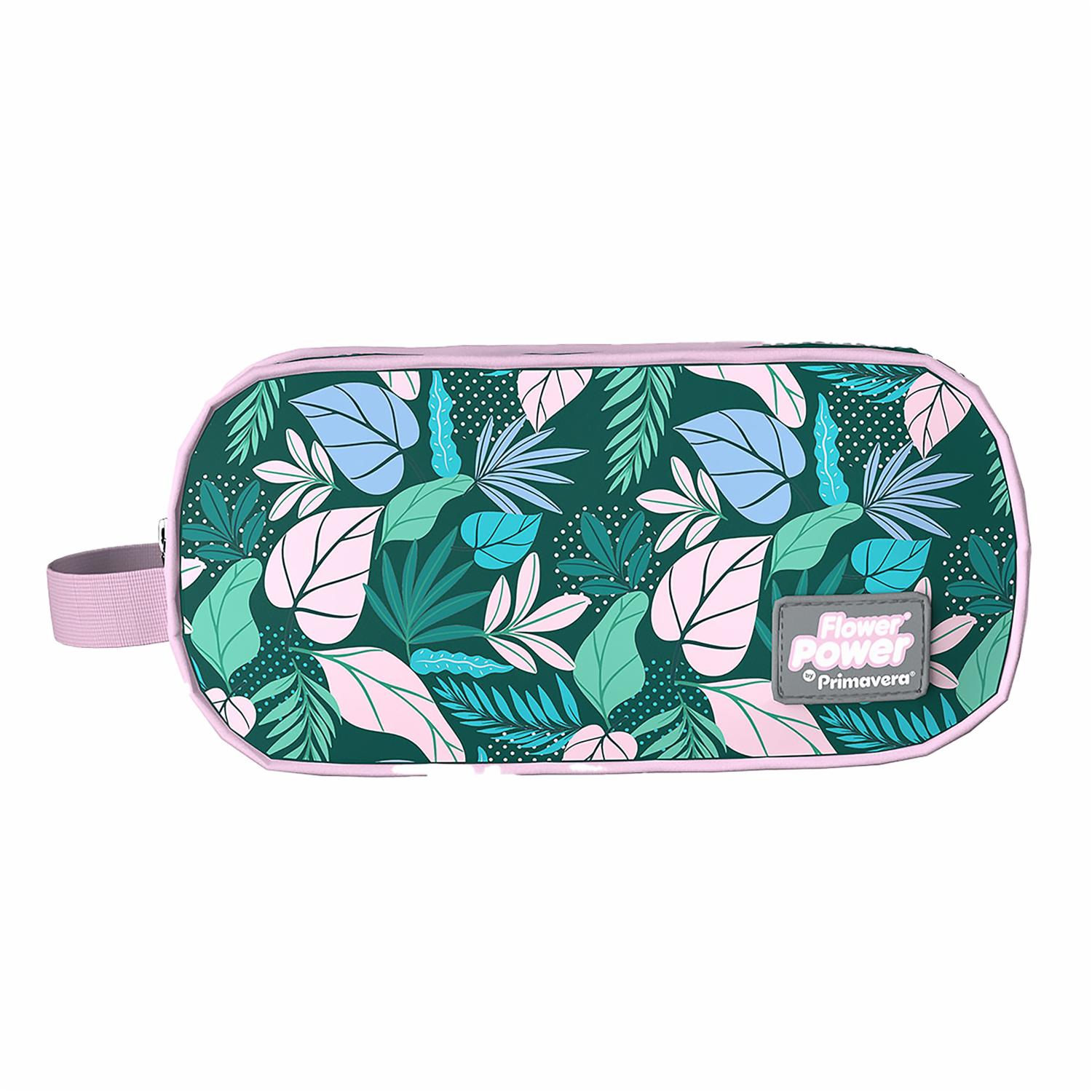 Cartuchera Natural Surtida 2 Bolsillos P.bags FLOWER POWER 11X22X8Cm - Imagen 3