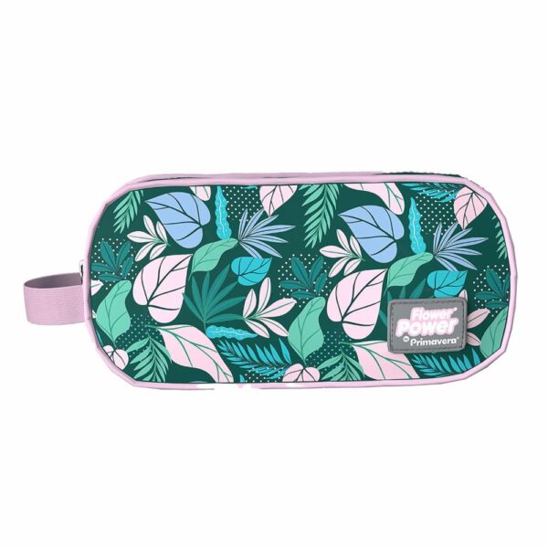 Cartuchera Natural Surtida 2 Bolsillos P.bags FLOWER POWER 11X22X8Cm - Imagen 3