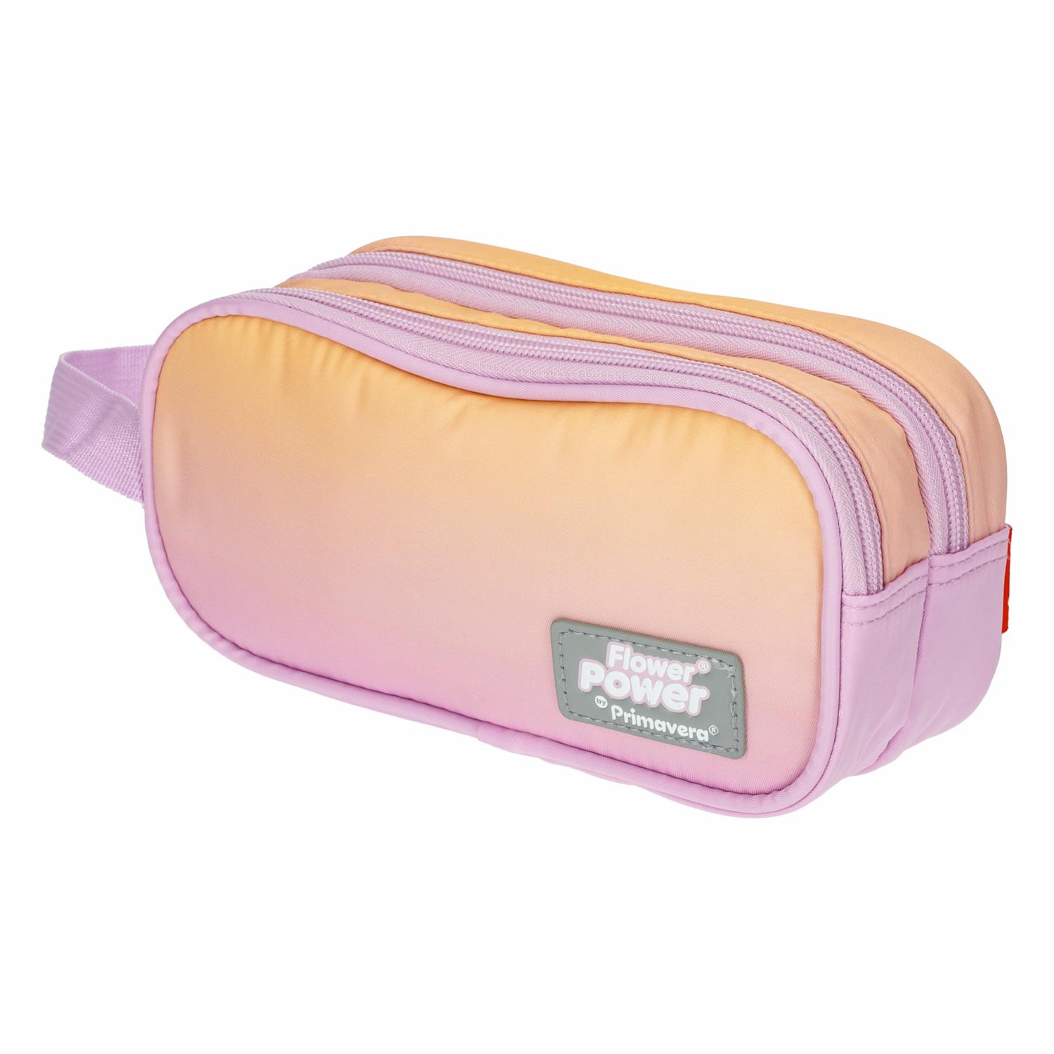 Cartuchera Degrade 2 Bolsillos P.bags FLOWER POWER 11X22X8Cm - Imagen 2