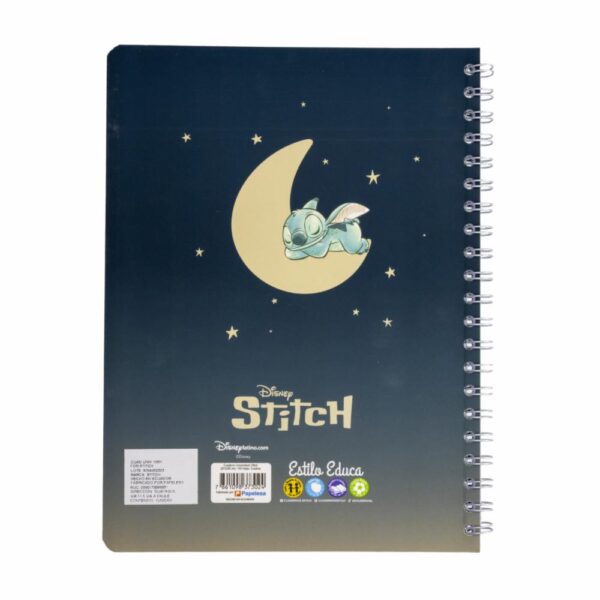 Cuaderno Universitario A Cuadros Diseño Stitch DISNEY 100 Hojas - Imagen 2
