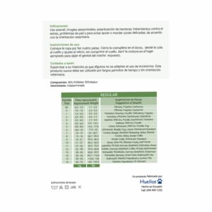 Ropa Para Perro Post Quirúrgica Y Esterilización HUELLAS Talla 10  21.0 - 27.0 Kilos