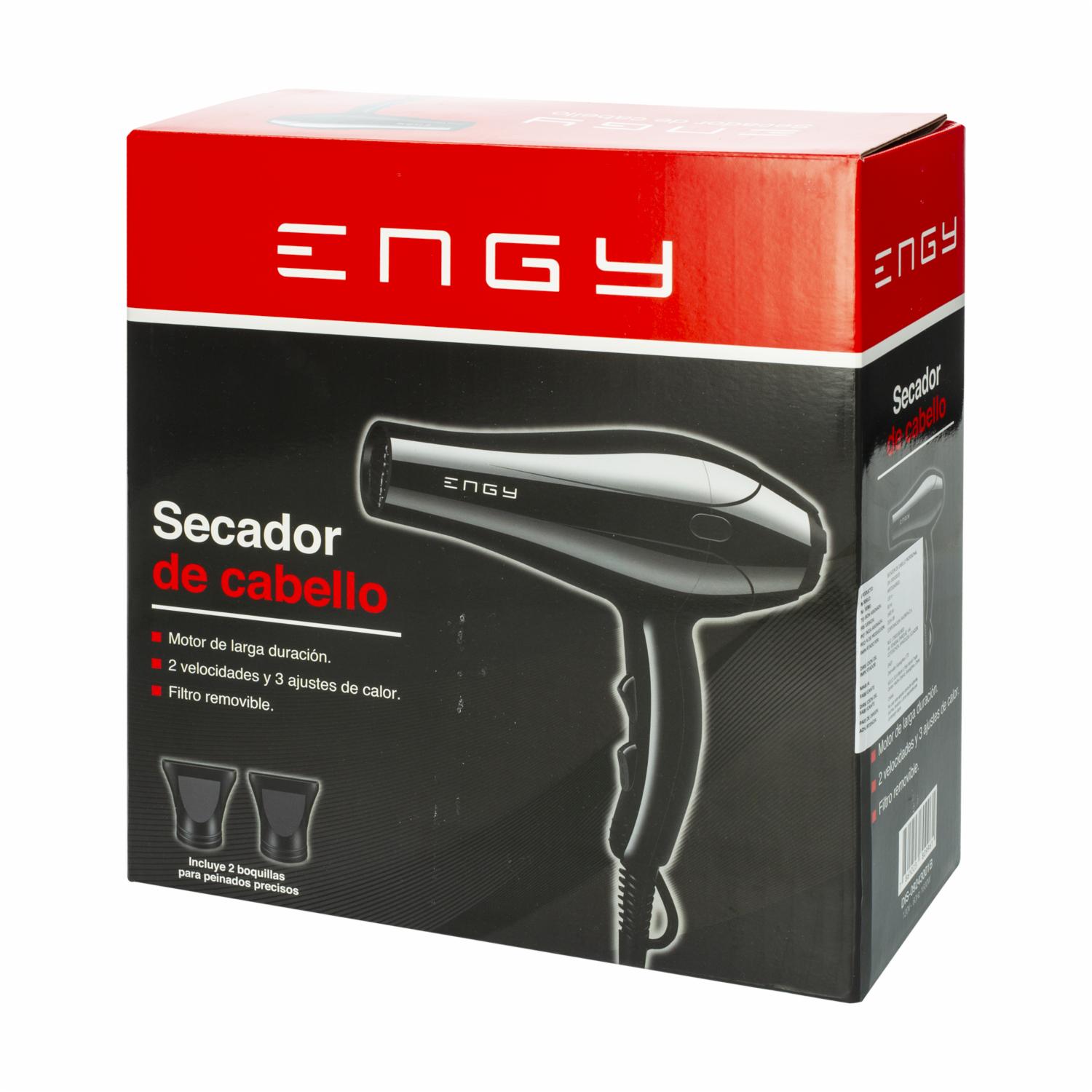 Secador De Cabello 2 Velocidades 3 Ajustes De Calor 1600 Watts ENGY DIS-09243001B - Imagen 4