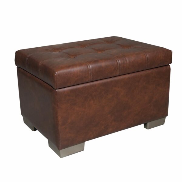 Ottoman Baúl Cappuccino CHAIDE Y CHAIDE Textil - Imagen 2