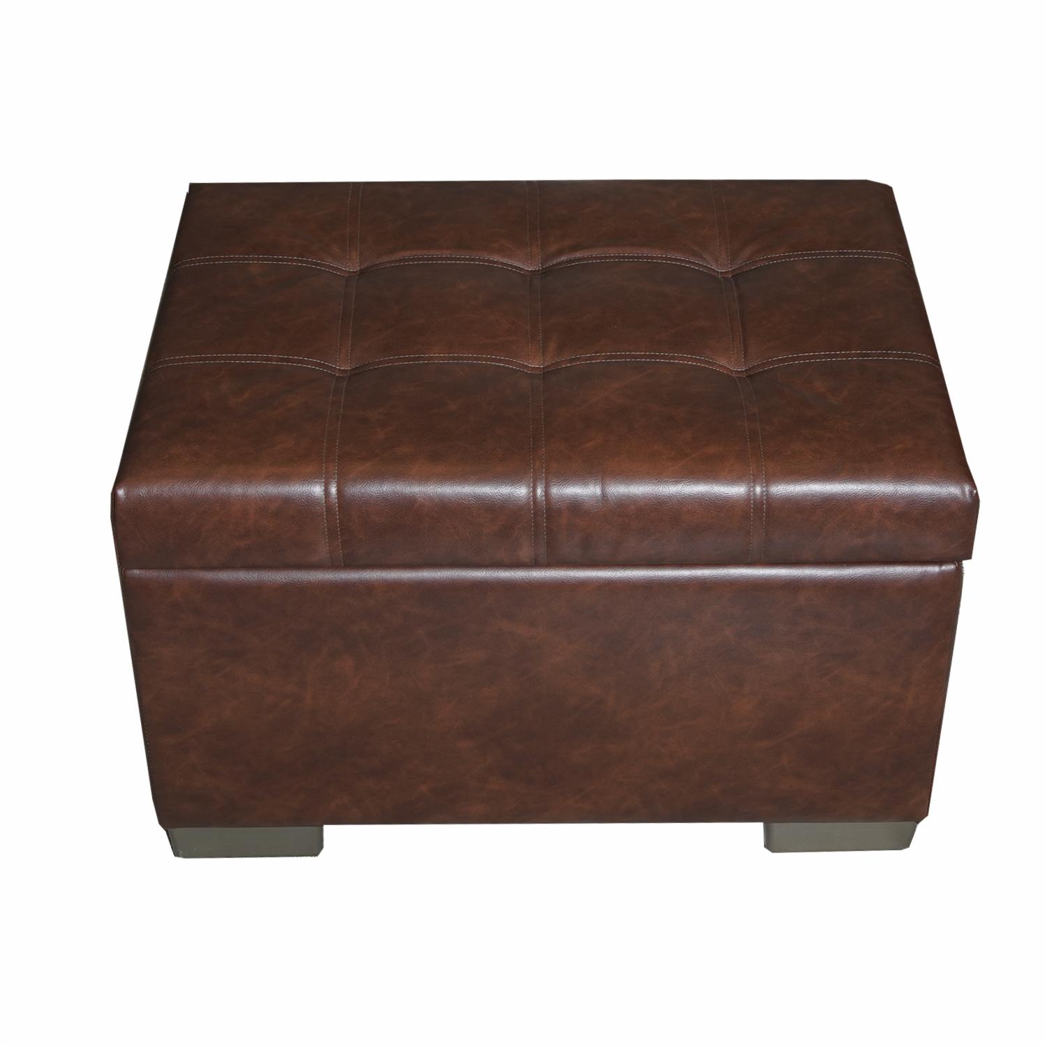 Ottoman Baúl Cappuccino CHAIDE Textil - Imagen 6