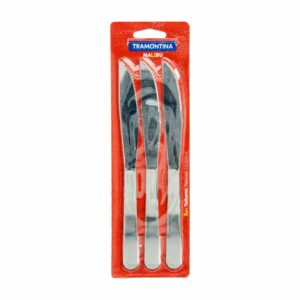Set De Cubiertos Cuchillos Para Asado Malibú 3 Puestos TRAMONTINA 3 Piezas