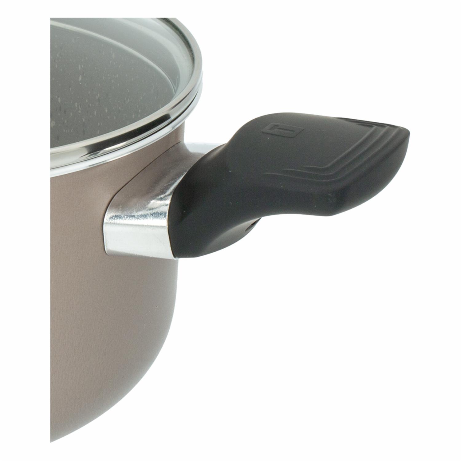 Cacerola Antiadherente Con Tapa De Vidrio Milazzo TRAMONTINA 20 Cm - Imagen 3