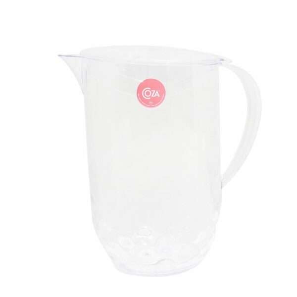 Jarra Con Tapa Wave Plástico Cristal COZZA 2 Litros