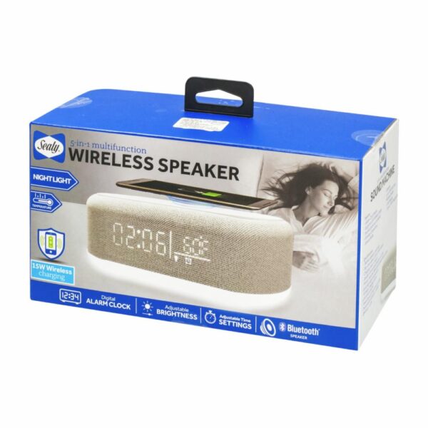 Parlante SL-HW-SN-104-WT SEALY Blanco Con Gris - Imagen 2