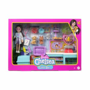 Set De Muñeca Barbie Chelsea Veterinaria MATTEL Incluye Accesorios