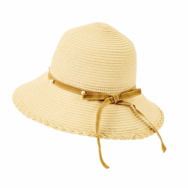 Sombrero De Playa Con Lazo NARSY CHIC Talla Única - Imagen 2
