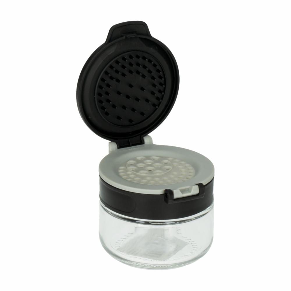 Condimentero Doble Tapa Transparente ELEMENTAL KITCHEN 85 ML - Imagen 2