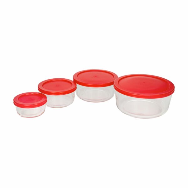 Set Refractarios Con Tapa DELIGHT KING 4 Piezas