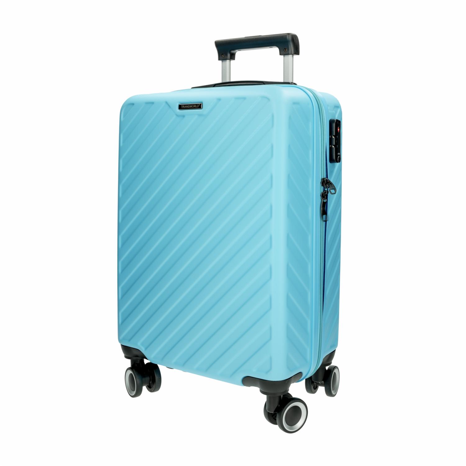 Maleta De Viaje Trolley Celeste TRANSWORLD 50.8 CM - Imagen 2