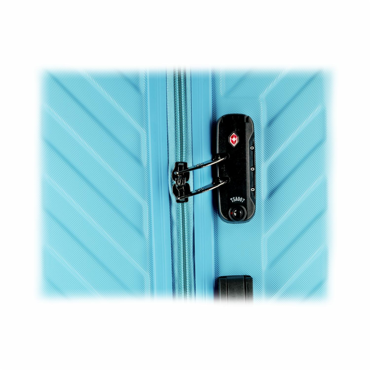 Maleta De Viaje Trolley Celeste TRANSWORLD 50.8 CM - Imagen 3