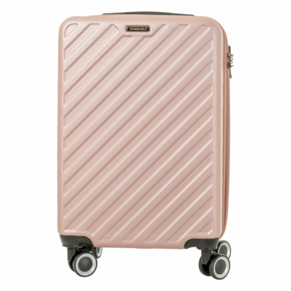 Maleta De Viaje Trolley Rosado TRANSWORLD LUGGAGE 59x37x21 Cm