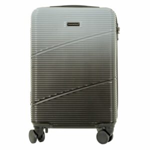 Maleta De Viaje Trolley Plateada TRANSWORLD 59x37x21 Cm