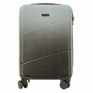 Maleta De Viaje Trolley Plateada TRANSWORLD LUGGAGE 59x37x21 Cm