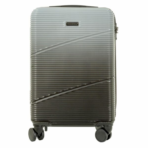 Maleta De Viaje Trolley Plateada TRANSWORLD LUGGAGE 59x37x21 Cm