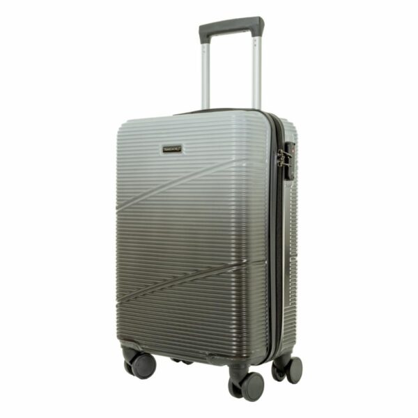 Maleta De Viaje Trolley Plateada TRANSWORLD LUGGAGE 59x37x21 Cm - Imagen 2