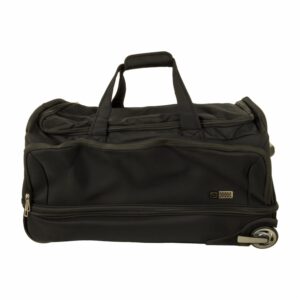 Maleta De Viaje Suave Trolley Negra TRANSWORLD 72x37x36 Cm