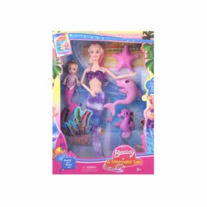 Muñeca Sirena Tipo Barbie BEAUTY Incluye Accesorios