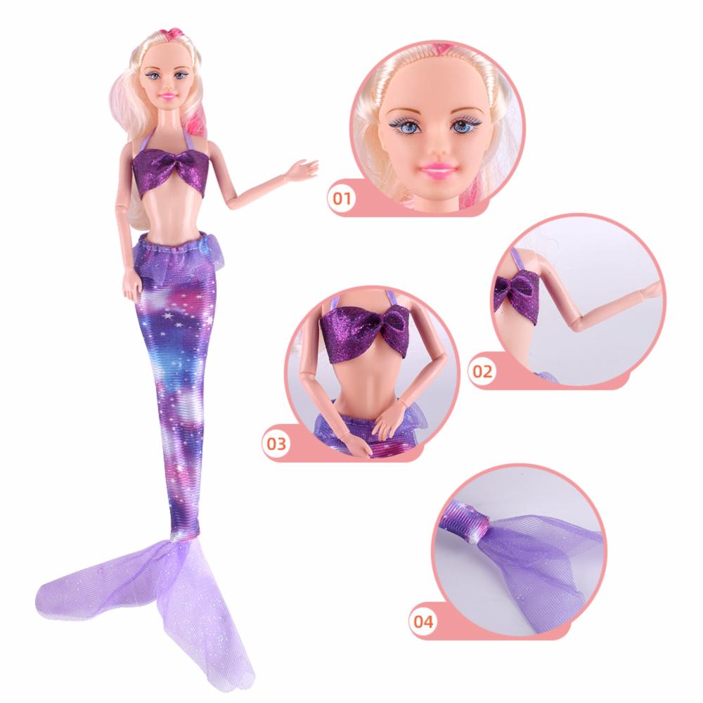 Muñeca Sirena Tipo Barbie BEAUTY Incluye Accesorios - Imagen 2