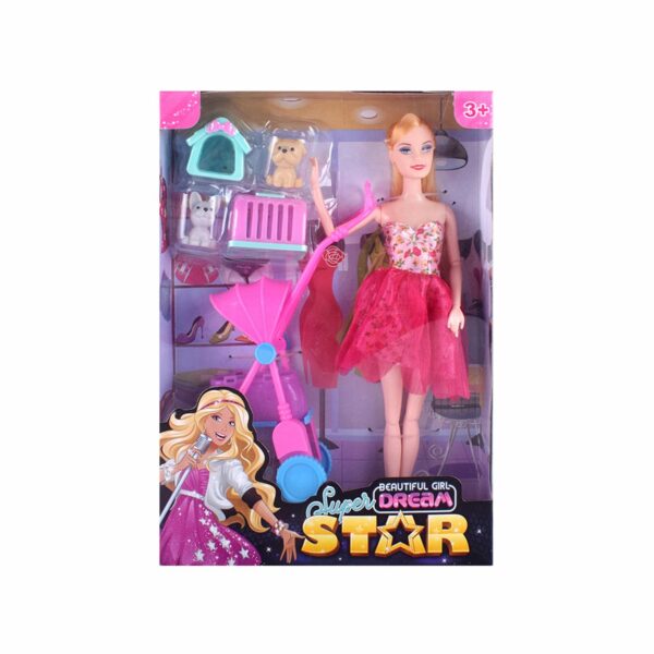 Muñeca Tipo Barbie BEAUTIFUL GIRL Incluye Accesorios