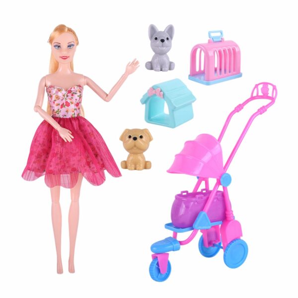 Muñeca Tipo Barbie BEAUTIFUL GIRL Incluye Accesorios - Imagen 2