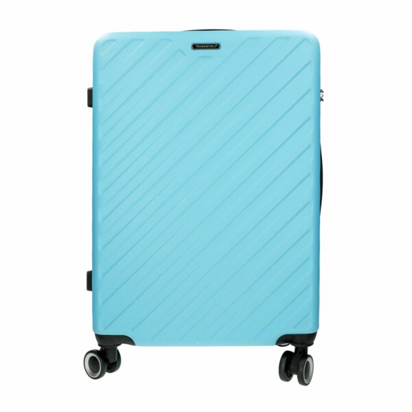 Maleta De Viaje Trolley Celeste TRANSWORLD 60.96 CM