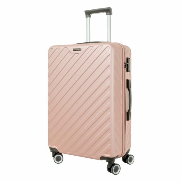 Maleta De Viaje Trolley Rosado TRANSWORLD LUGGAGE 71x44x24 Cm - Imagen 2