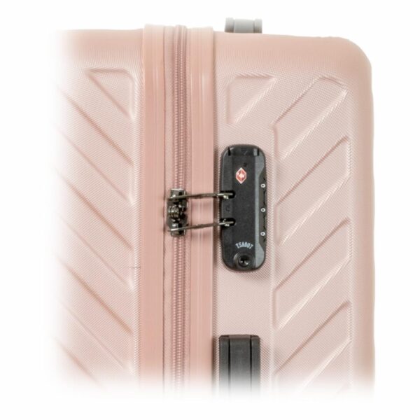 Maleta De Viaje Trolley Rosado TRANSWORLD LUGGAGE 71x44x24 Cm - Imagen 3