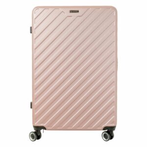 Maleta De Viaje Trolley Rosado TRANSWORLD 79x50x30 Cm
