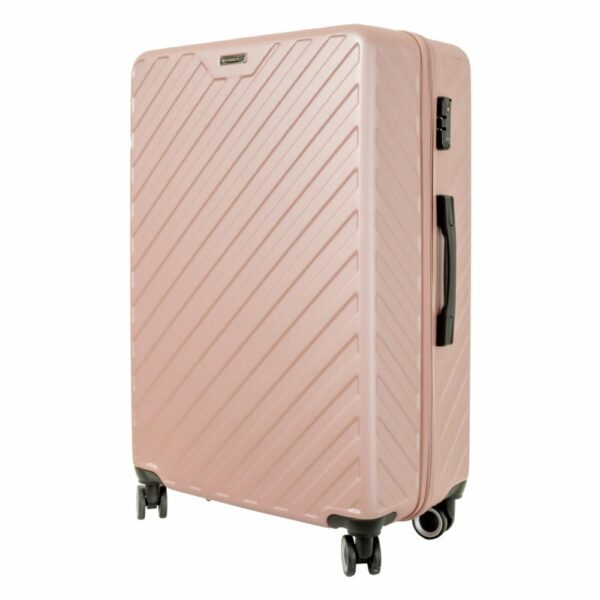 Maleta De Viaje Trolley Rosado TRANSWORLD LUGGAGE 79x50x30 Cm - Imagen 2