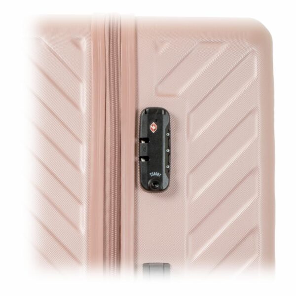 Maleta De Viaje Trolley Rosado TRANSWORLD LUGGAGE 79x50x30 Cm - Imagen 3