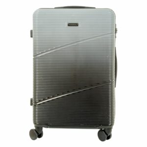 Maleta De Viaje Trolley Plateada TRANSWORLD LUGGAGE 68x45x26 Cm