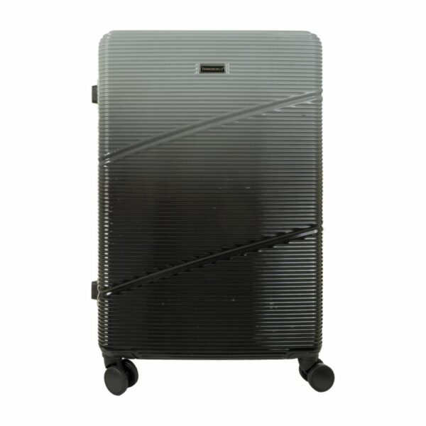 Maleta De Viaje Trolley Plateada TRANSWORLD LUGGAGE 78x48x31 Cm