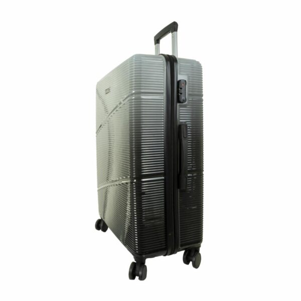 Maleta De Viaje Trolley Plateada TRANSWORLD LUGGAGE 78x48x31 Cm - Imagen 2