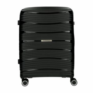 Maleta De Viaje Trolley Negra TRANSWORLD 60.96 CM