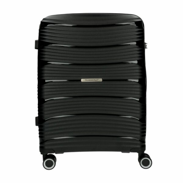 Maleta De Viaje Trolley Negra TRANSWORLD LUGGAGE 60.96 CM