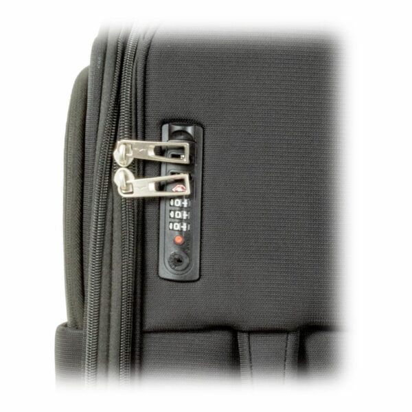 Maleta De Viaje Suave Trolley Negra TRANSWORLD LUGGAGE 68x45x26 Cm - Imagen 3