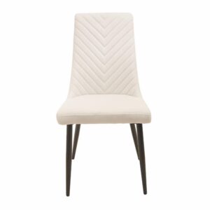 Silla De Comedor Beige HY Textil Y Metal